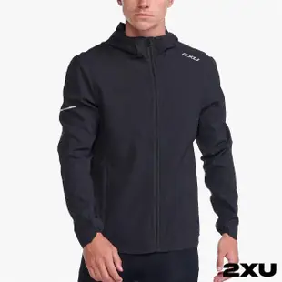 【2XU】男 Aero 運動外套(黑/反光銀)