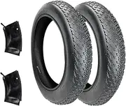 98-406/20x4 E-Bike Fat Tire with Tube | High-Performance 20inch Fat Tire for MTB and Ebikes | All-Terrain Directional Tread | Superior Density for Street & Trail Adventures | 2 Pack | 30PSI