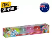 6 Pack Stress Relief Balls Squeeze Novelty Squishy Soft Funny Sensory Toybox
