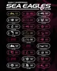 NRL Manly warringah sea eagles RUGBY team POSTER, 2024 MATCHES FIXTURES DRAWS