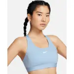 【NIKE 耐吉】DRI-FIT 運動內衣 AS W NK SWSH MED SPT BRA 女款 藍(DX6822440)