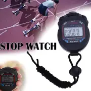 Digital Handheld Stopwatch Chronograph Sport Counter Lap Timer Running Watch AUS