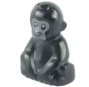 LEGO Animal Jungle BABY GORILLA with Dark Bluish Gray Face Pattern Part 5619pb01