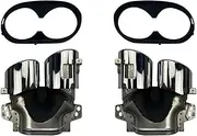 Car Rear Muffler Exhaust Tips Tip w/Bracket Trim Compatible For Benz A/CLA Class W177 A35 C118 CLA35 X247 GLB35 A45S AMG(Silver)