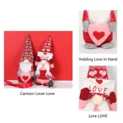 Valentines Gnomes Plush Decoration Handmade Swedish Tomtes Decor Home Table