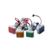 AC Mini Square LED Three In One Digital Voltmeter Ammeter 60-500V 0-100A 22MM