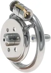 Flat Chastity Cage Inverted Chastity Cage SM Sex Toys Steel Stainless Male Cage Chastity Device Chastity Lock Beginner Cage Metal Beginner Device to Prevent Erection Bondage for Men