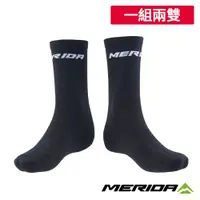 在飛比找蝦皮購物優惠-《MERIDA》美利達 自行車車襪 黑底白字 一組兩雙 A2