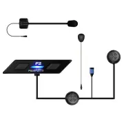 F2 Motorcycle Intercom 2 Way Bluetooth 5 Helmet Headset 1000M FM Radio CVC IP67