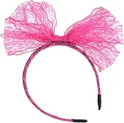 [MOBUTOFU] 80s Retro Neon Party Accessory Set Gloves Leg Sleeves Necklace Eardrop Hair Hoop Bracelets for Boys and Girls