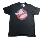 Chemistry Men T-Shirt XL Black Ghostbusters No Ghost Logo Graphic NEW