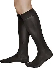 Knee High Socks Men (2 PAIRS) Striped Durable Over-the-Calf Length, Mercerized Cotton, Vitsocks