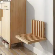 Lugshiree Shower Seat Benchwall-mounted Folding Stool Chairshower Stool For Inside Showerentryway Solid Wood Shoe Changing Stool For Kids Adultsplu...