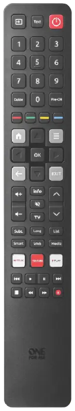 One For All TCL TV Replacement Remote Control