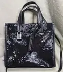 Marc Jacobs Mini Grind Sequin Crossbody Tote Bag Satchel ~NWT~ Black