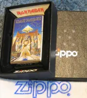 ZIPPO IRON MAIDEN Lighter POWERSLAVE Pharaoh METAL BAND 81219 Mint in Box NEW