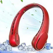 [ASNUG] Portable Neck Fan, Bladeless Neck Fan, USB Rechargeable Personal Fan, 4000 mAh Battery Operated Fan, 3 Speeds Adjustable,Faster Cooling, Ultra Quiet, Suitable for Home, Office, Sports