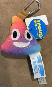 EMOJI RAINBOW POOP PLUSH KEYRING HANG ANYWHERE SUPER CUTE!!