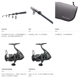 迷你釣具★SHIMANO＜ Buenavista 竿捲套組 ＞專業設計，全家同樂！路亞竿露營旅竿旅行竿偷跑竿捲線器鱒魚竿