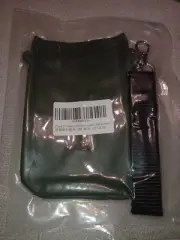 Men's Army Green Silicone Protective Flask Case and With Nylon Carry Strap