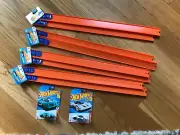 HOT WHEELS TRACK 16 FEET plus TWO HOT WHEELS CARS