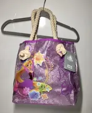 Rapunzel Disney Store Best Day ever Sparkle Tote Swim Beach Tangled Bag Purple
