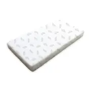 Babyhood Amani Bebe Organic Jersey Cotton Compact Fitted Sheet - Grey Leaf
