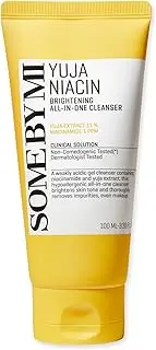 SOME BY MI Yuja Niacin Brightening All in One Cleanser - 3.38Oz, 100ml - Mild Daily Face Wash for Dull-Looking Skin - Low pH Formula with No Skin Irritation - Pore and Sebum Care - Korean Skin Care
