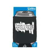 Refuse To Engage In A Battle Of Wits Unarmed Person - Funny Novelty Stubby Holder With Base
