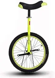 Unisex Unicycle Heavy Duty Steel Frame Wheel Unicycle Leak Proof Butyl Tire Wheel Cycling Exercise，Unicycle for Beginners 14" (Color : Pink, Size : 14Inch) Durable TDF