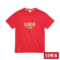 在飛比找momo購物網優惠-【EDWIN】男裝 BLUE TRIP 大字印花短袖T恤(紅