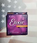 Elixir Nanoweb Acoustic Guitar Strings, Light 12-53, 11052