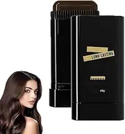 Carylook Hair Color Stick, Waterproof and Sweat-Proof Hairs Dye Stick, Portable Hair Color Touch-Up sticks with Comb, 2-in-1 Touch-Up Comb, For Women & Men (Dark brown)
