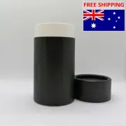 80mL Matte Black Cardboard Deodorant Push-Up Tube Refill Container Zero Waste