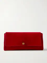 [KHAITE] KHAITE - Audrey Suede Clutch - Red - One size One size Red