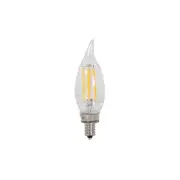 B&P Lamp® E12 Candelabra Base CA10 Shaped Clear LED Bulb, 40 Watt Equivalent