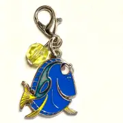 Vintage Disney Finding Nemo DORY Fish Charm Clip On Zipper Pull Blue Enamel