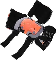 Happyyami Wrist Guards Skate Guards Figure Skating er Skates for Skate Tool er Shoes Pads for er Skating Scooter Skate Protectors Wheels Helmet Orange Fabric