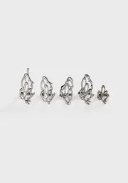 Echo Abstract Nail Rings