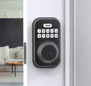 Keyless Entry Smart Door Lock Electronic Keypad Deadbolt Lock (Matte Black)