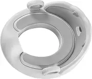 LeoLeozz Potty Training Toilet Seat,Potty Seat Toilet Seat Attachment with Handles - Potty Seat with Urine Guard, Non-Slip Safe Potty Seat for Round & Oval Toilets (Gray)