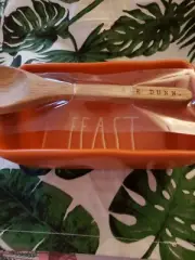 Rae Dunn Mini Loaf Pan Feast For Autumn Fall New