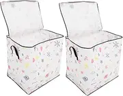KOMBIUDA Portable Quilt Storage Bag Large Capacity Organiser Zipper Clothing Storage Bag