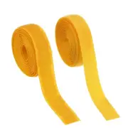 Sew on Hook and Loop Tape, 3/4 Inch Nylon Fastener Strips 2 Yards (Light Orange)