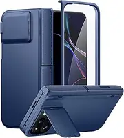 [Tongate] for Pixel 9 Pro Fold Case for Magsafe, [With Hinge Protection & Glass Screen Protector & Camera Cover] Shockproof Rugged Kickstand Phone Case for Google Pixel 9 Pro Fold, Blue