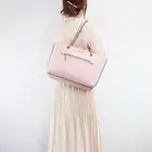 NWB Michael Kors Medium Front Zip Tote Pink Leather 35F2GTTT2L $448 Gift Bag FS