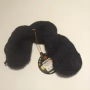 Noro Cash Iroha Yarn - One (1) hank color 02 Black Silk, Lamb's Wool, Cashmere