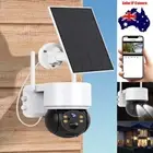 1080P IP Security Camera Wireless WiFi PIR Motion Solar Panel For Outdoor Home