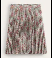 Boden Women's Size 14 Mini Pleated Skirt - Vine Terrace