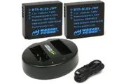 Wasabi Power Battery (2-Pack) & Dual USB Charger for Panasonic DMW-BLE9, DMW-BLG10 & Panasonic Lumix DMC-GF3, DMC-GF5, DMC-GF6, DMC-GX7, DMC-GX85, DC-GX9, Leica BP-DC15, Leica D-Lux (Type 109),